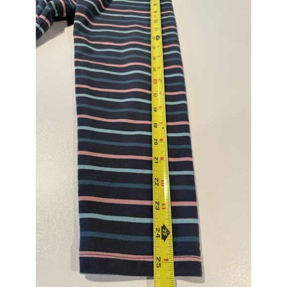 L.L. Bean Striped Rugby Top Womens Sz XL Blue 100% Cotton Pullover Preppy - Picture 9 of 10